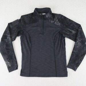 5.11 Tactical 1/4 Zip Pullover Performance Shirt Womens L Gray Kryptek Typhon